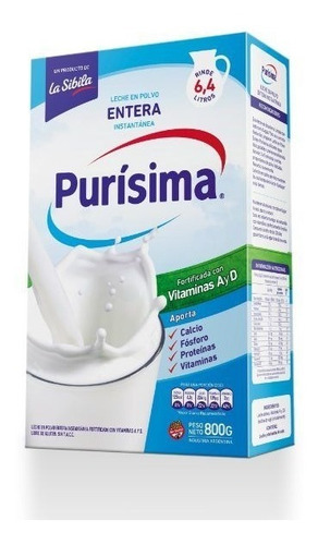  La Sibila leche en polvo entera purísima X 800g