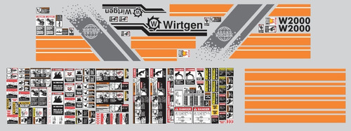 Calcomanias Wirtgen W2100