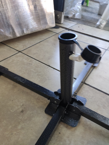 Imagen 5 de 6 de Parasol Sombrilla Doble Techo 220 Cm Incluye Base
