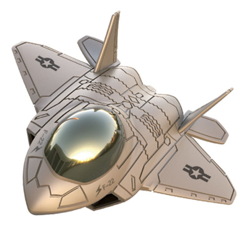 Stealth Fighter F-22 Raptor Marron + Piloto Snapfit Sd Kit