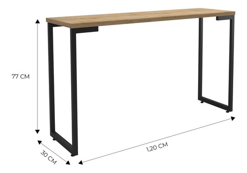 Aparador Porto Espresso Hi Furniture con patas de metal