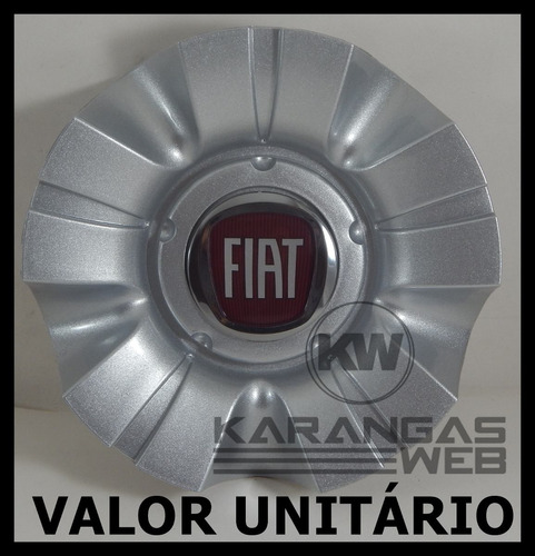 Calota Miolo Tampa Roda Tsw Reflex Fiat Verm Aro 15 16 17 18