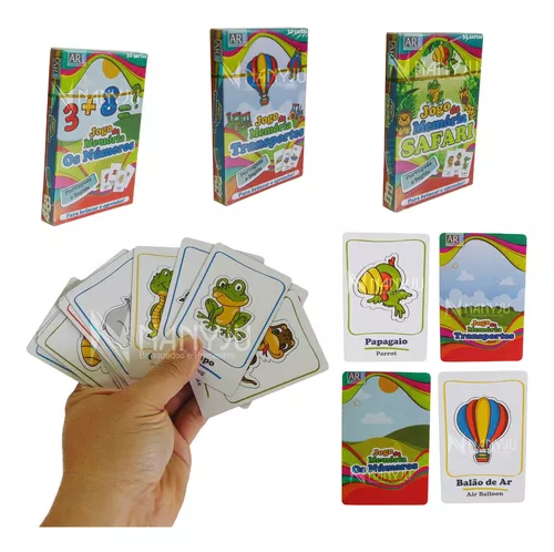 Jogo Memoria 32 Cartas AR Kids - Lojas Tem