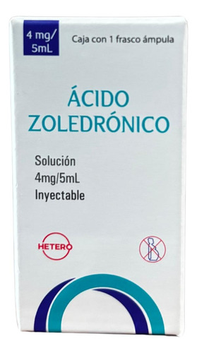 Ácido Zoledrónico Iny 4mg/5ml Con 1 Frasco Amp