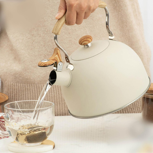 Hervidor De Té Para Estufa Pequeña De Acero Inoxidabl