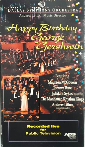 George Gershwin Aniversario Maureen Mcgovern Vhs Pvl