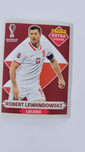 Robert Lewandowski Legend Extra Stiker Panini Qatar 2022