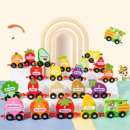Building Blocks Words Train Set Educación Temprana Para