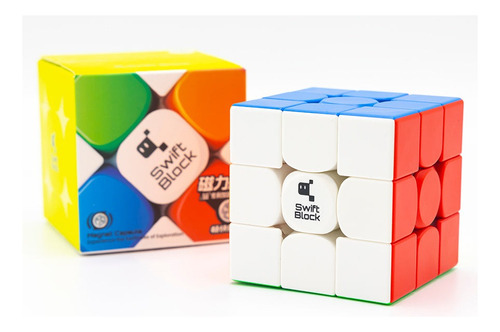 Cubo 3x3x3 Gan Swift Block Magnético Cube Magico Color De La Estructura Stickerless