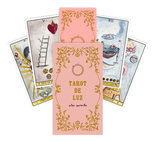 Tarot De Luz Fournier Cartas Baraja Naipes Zodiaco Rosado