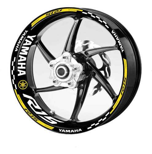 Kit De Stickers Calcomanías Para Rines Yamaha R15 M4