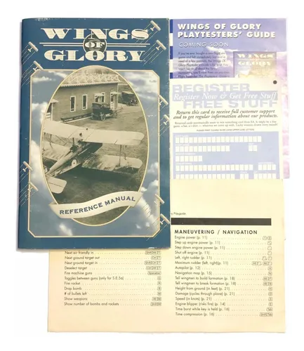 Wings Of Glory - Juego Original Pc Cd Big Box 1994 Simulador (Usado)
