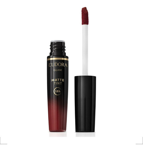 Batom Matte Tint Liquido 18 Horas Sem Retoque Eudora Cor - Bordo Intenso