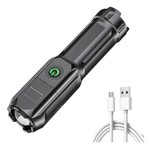 Linterna Eléctrica Led Portátil Con Zoom For Exteriores