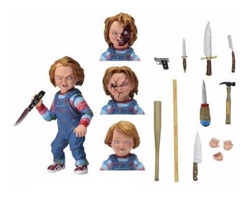 Figura De Accion Juego De Niños Ultimate Chucky Escala De 