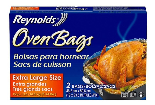 Bolsas Hornear Pavo Reynolds Oven Bags Extra Large Size 2pz