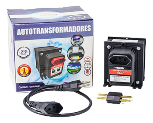 Autotransformador 500va 350w Tripolar Com Termistor Kitec Wt