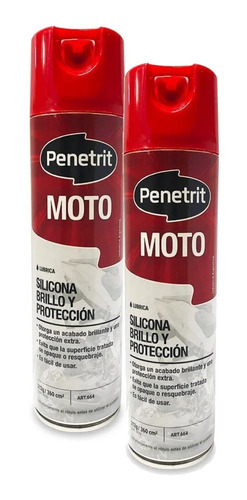 Silicona Moto Brillo Proteccion Penetrit Pack X 2 Unidades
