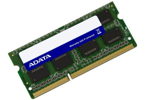 Memoria Adata Sodimm Ddr3l Pc3l-12800 (1600mhz), 8 Gb.