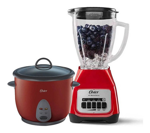 Combo Oster Licuadora Blstkag-rpb 2v + Olla Arrocera
