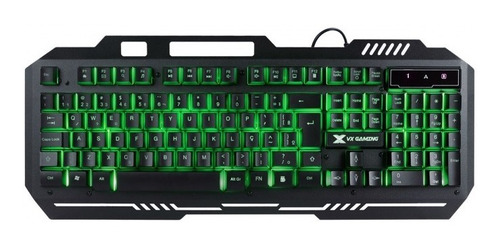 Imagem 4 de 5 de Teclado Gamer Shield Multimidia Led Metal Sensacao Mecanica