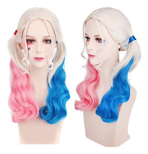 Disfraces De Peluca Para Cosplay De Harley Quinn De Suicid S