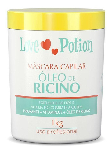 Máscara Capilar Hidratação Óleo De Rícino 1 Kg Love Potion