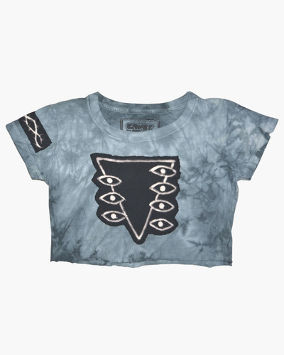 Imagen 2 de 8 de Croptop Lilith Evangelion Parche Prelavado Algodon Caustico