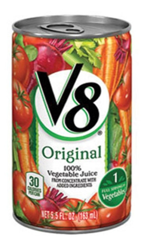 Imagem 2 de 4 de 12x Suco De Vegetais Original V8 163ml