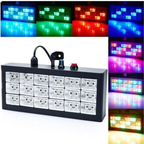 Luz De Fiesta Led Room Strobe 18 Led