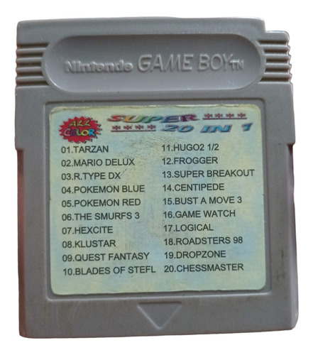 Game Boy Multijuegos 20 En 1 Mario Pokemon Quest Fantasy (Usado)