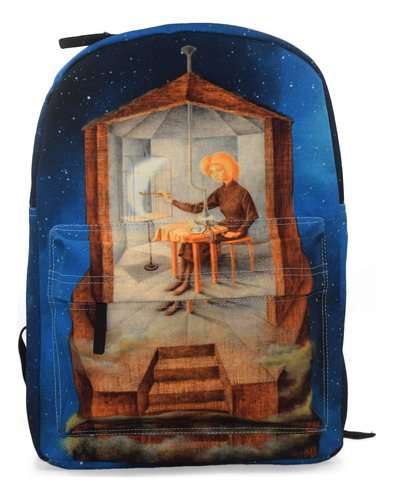 Mochila Azul Papilla Estelar Remedios Varo Arte Pintura  Backpack