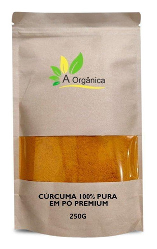 Kit 3 Cúrcuma 100% Pura Em Pó Premium 250g Orgânica