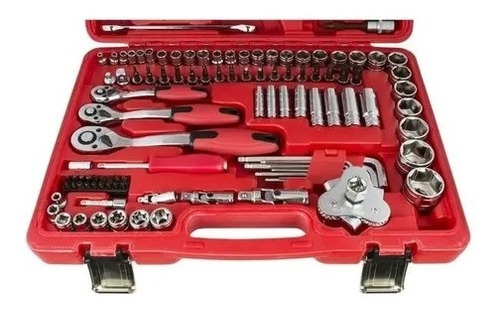 Imagen 2 de 2 de Set Herramientas De 121 Piezas Milimetrica/pulgadas Big Red