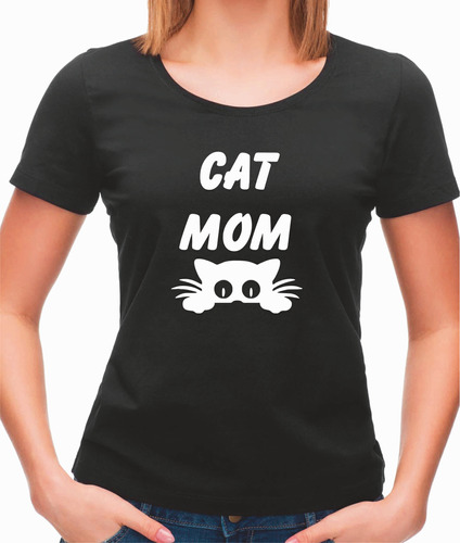 Camiseta Feminina Mãe De Gato Baby Look Pet