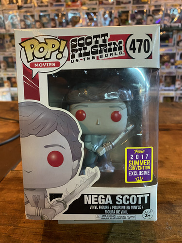 Funko Pop # 479 Nega Scott Sdcc 2017 Shared Scott Pilgrim (Usado)