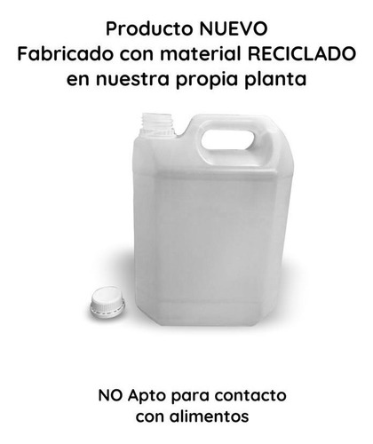 Imagen 7 de 10 de Bidones Plasticos 10 Litros Nuevo Natural Recuperado X 40 Un