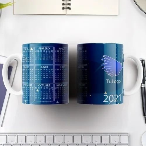 Plantillas Sublimación Tazas Calendario 2021 | Psd Editable!