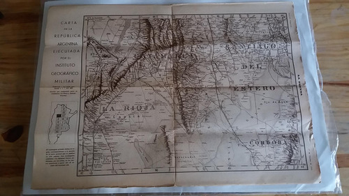 Mapa Inst.geog.militar Diario La Prensa 27 Octubre 1932