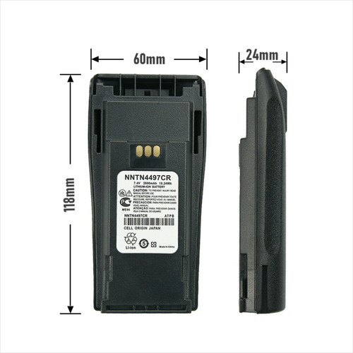 Imagen 2 de 4 de 2unidades, Batería De Reemplazo Ep-450, Ep-450s 2200 Mah