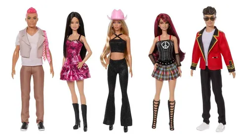 Barbie Rbd Paquete De 5 Personajes Set Edición De Colección