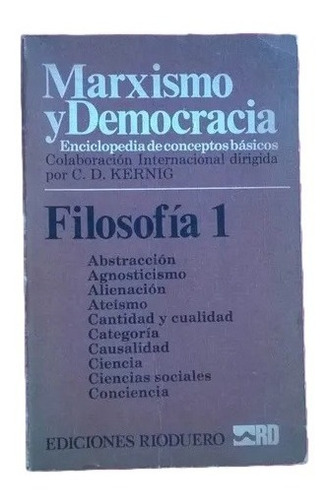 Diccionario Marxismo Y Democracia Rioduero Filosofia 1 F2