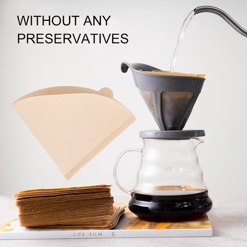 C H Papel Colador De Café, 100 Unidades, V60, Desechable,