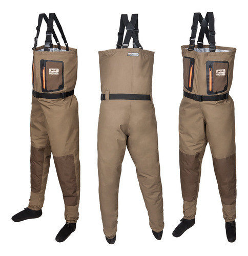 Wader Respirable Waterdog Con Pie Media Neoprene Vadeo Bolso