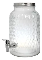 Comprar Frasco Dispenser Vidrio Con Canilla 5 Litros Jugos Bebidas