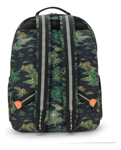 Mochila Kipling Seoul Lap Color Camo Treasure 100% Verde Oscuro Camo Treasure