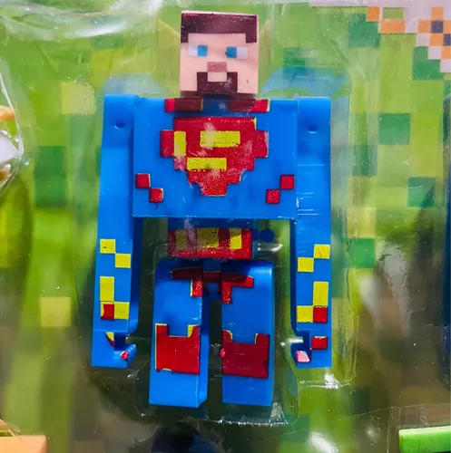 Kit Cartelado Minecraft Bonecos Herois Vingadores Patrulha - SM