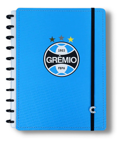 Caderno Inteligente Grêmio Imortal CIGD4111 80 folhas - 21,5 cm x 28 cm