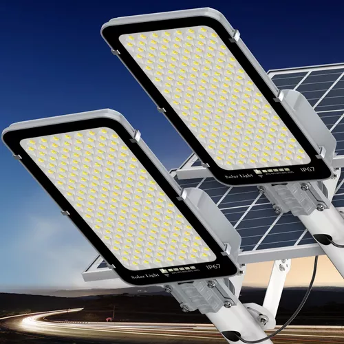 BUYTHA Luces solares de calle de 1000 W para exteriores, luces LED solares  para exteriores, impermea…Ver más BUYTHA Luces solares de calle de 1000 W