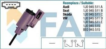 Bulbo Vw Volkswagen Freno Vw Golf Seat Plastico Violeta